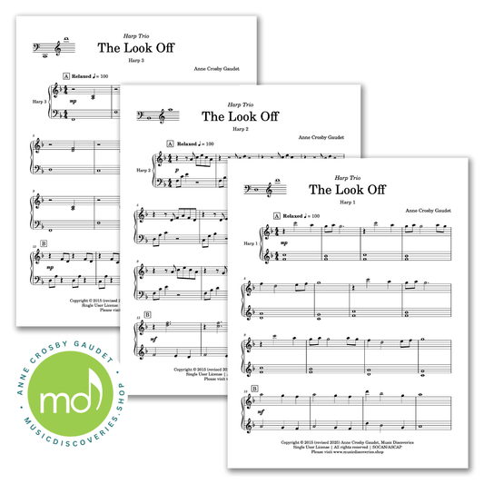 The Look Off, harp trio by Anne Crosby Gaudet