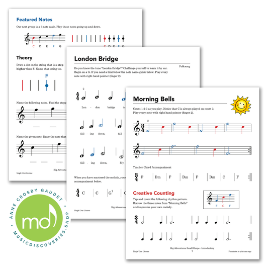 Big Adventures Small Harp, Introductory by Anne Crosby Gaudet