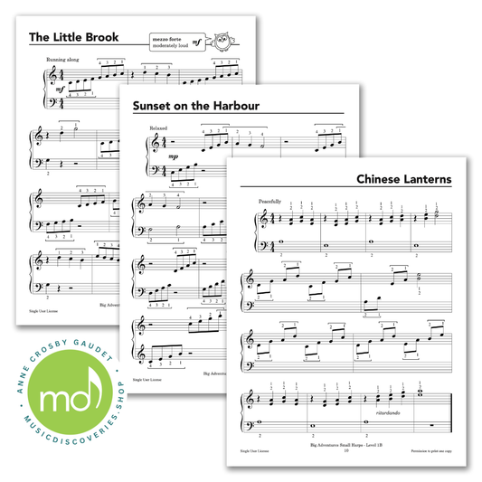 Big Adventures Small Harps, Level 1B by Anne Crosby Gaudet