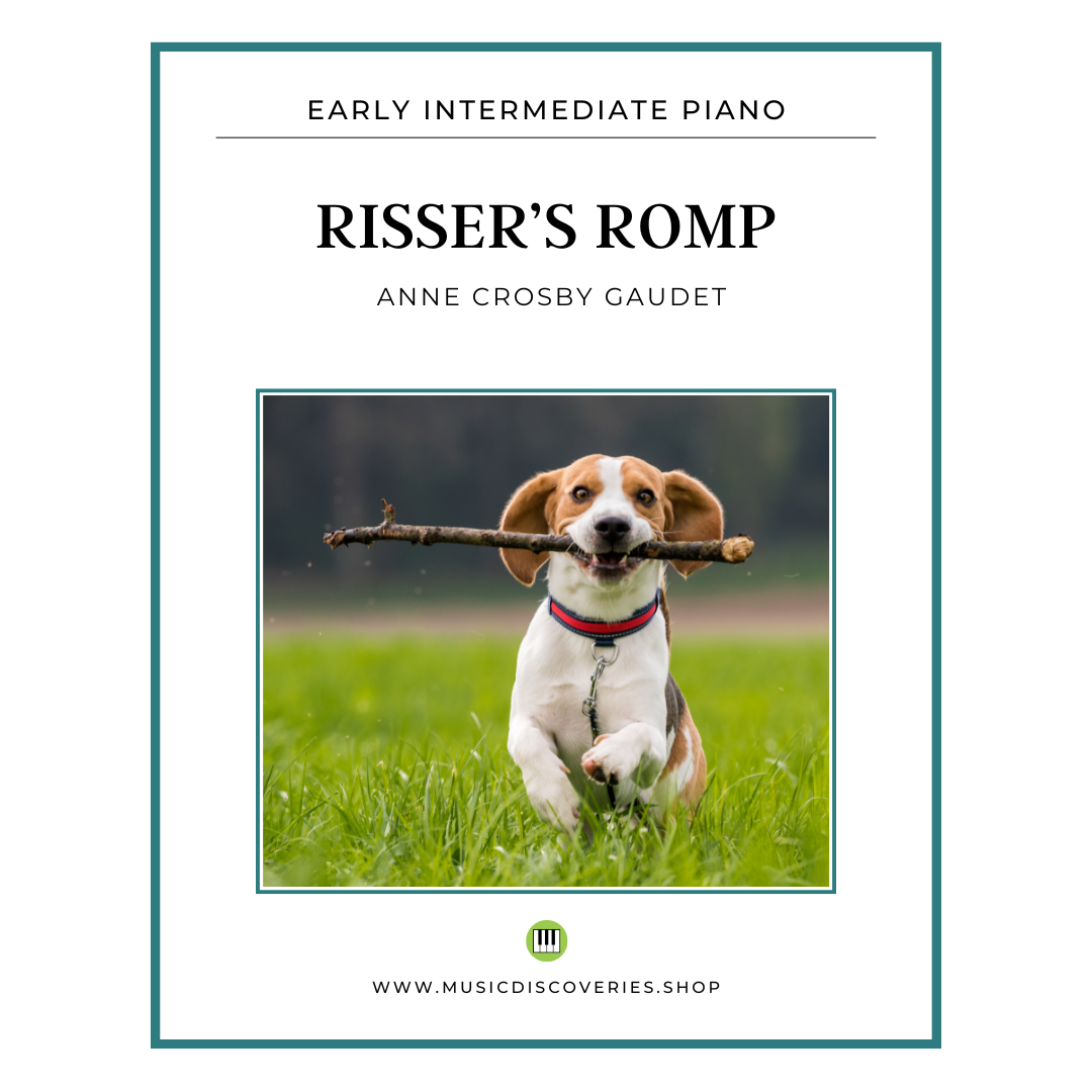 Risser's Romp., piano sheet music by Anne Crosby Gaudet
