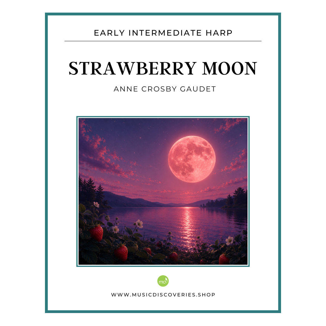 【for Strawberry Moon様】オーダー品 STRAWBERRY MOON, harp sheet music by Anne Crosby Gaudet – Music