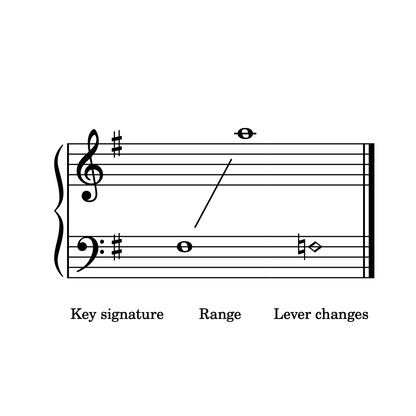 Scarborough Fair, double strung harp