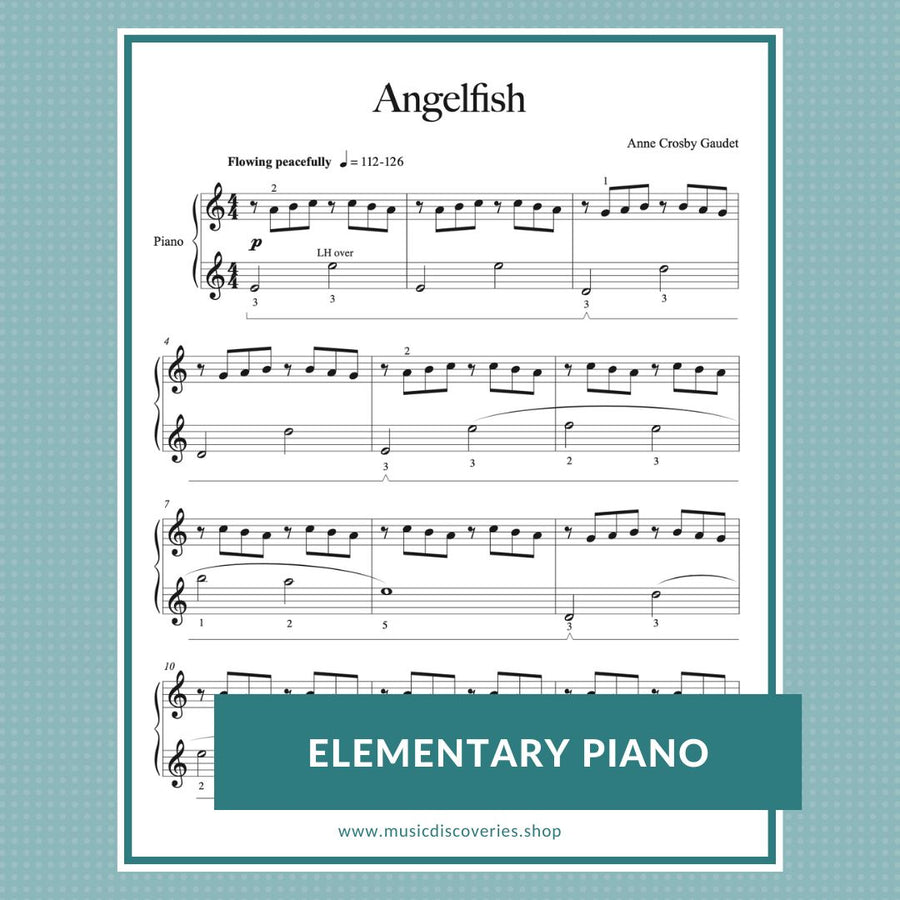 Angelfish, piano solo by Anne Crosby Gaudet Music Discoveries