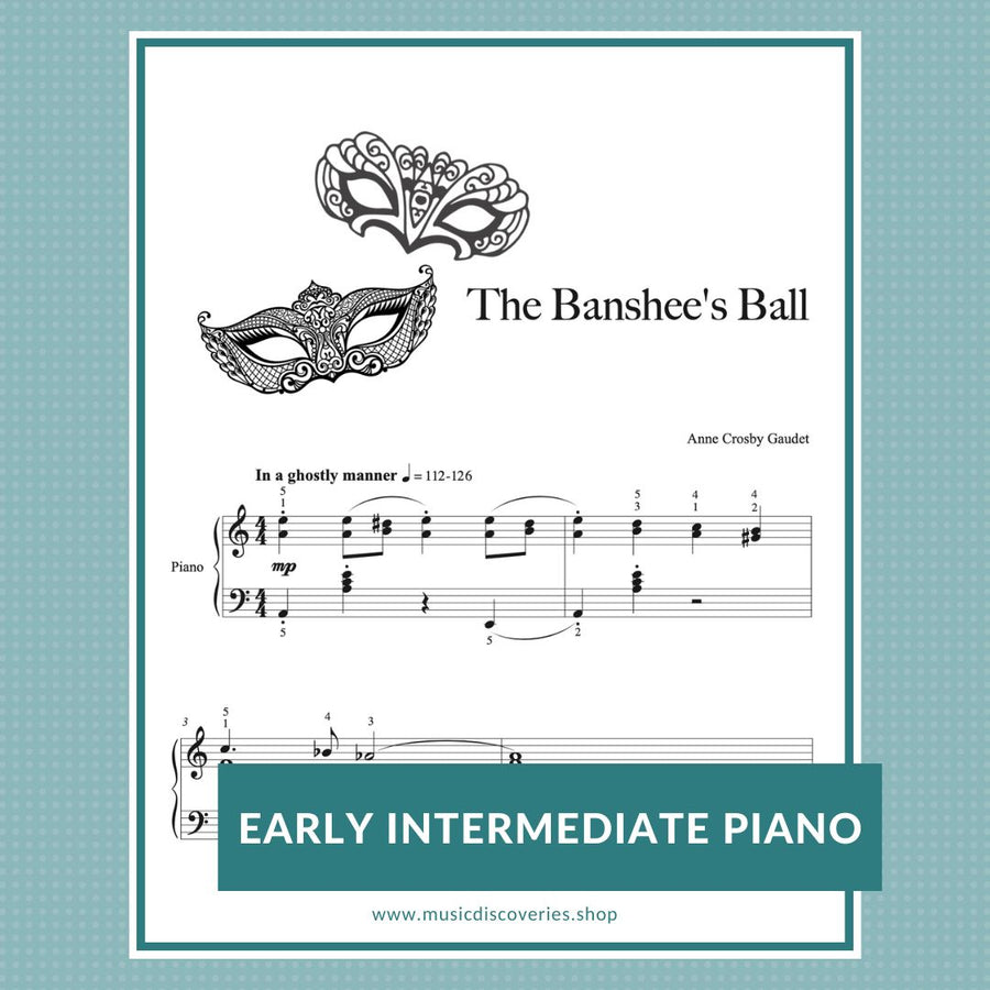 The Banshee's Ball, piano sheet music by Anne Crosby Gaudet