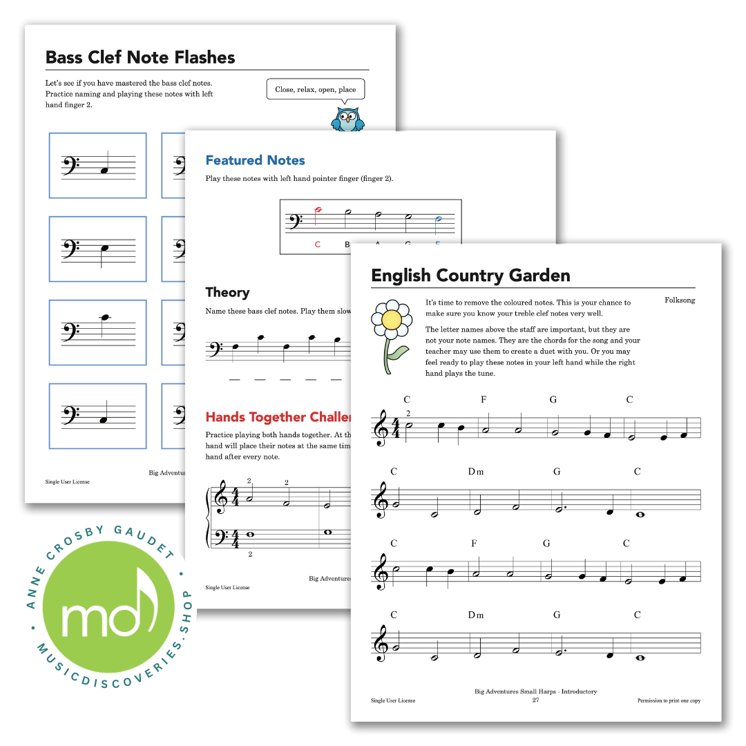 Big Adventures Small Harp, Introductory by Anne Crosby Gaudet 
