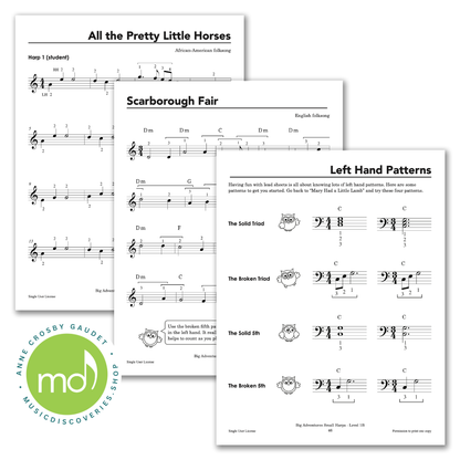 Big Adventures Small Harps, Level 1B by Anne Crosby Gaudet 