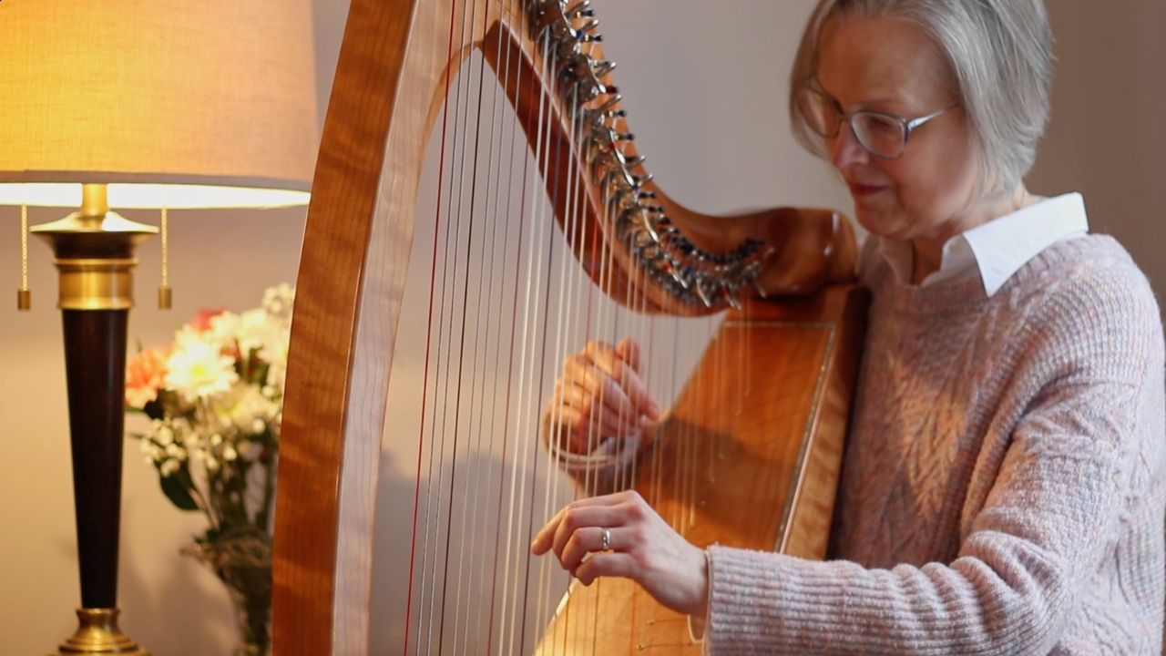 Load video: Christ the Lord is Risen Today, harp