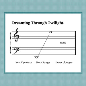 Dreaming Through Twilight, intermediate harp solo by Anne Crosby Gaudet