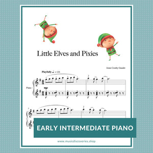 Little Elves and Pixies is an early intermediate piano solo by Anne Crosby Gaudet
