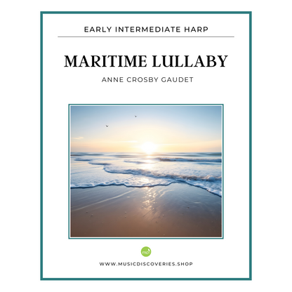 Maritime Lullaby, harp sheet music by Anne Crosby Gaudet