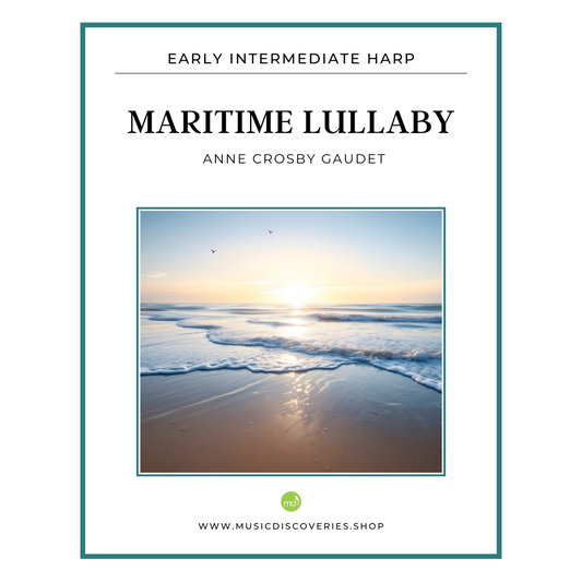Maritime Lullaby, harp sheet music by Anne Crosby Gaudet