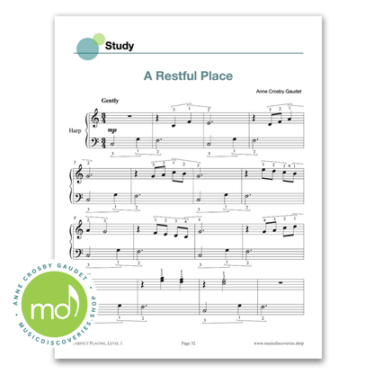 Perfect Placing (Level 1) Placing and linking warmups for harp by Anne Crosby Gaudet