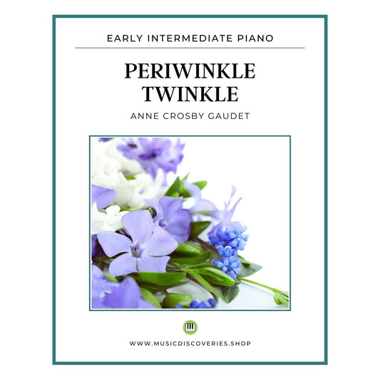 Periwinkle Twinkle., piano sheet music by Anne Crosby Gaudet