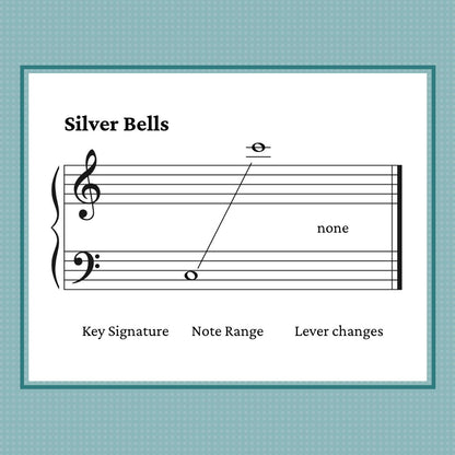 Silver Bells, harp sheet music arrangement by Anne Crosby Gaudet