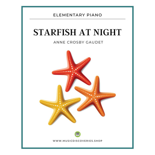 Starfish at Night, piano sheet music by Anne Crosby Gaudet