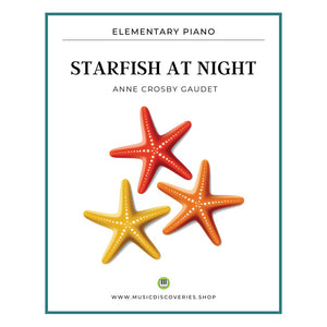 Starfish at Night, piano sheet music by Anne Crosby Gaudet