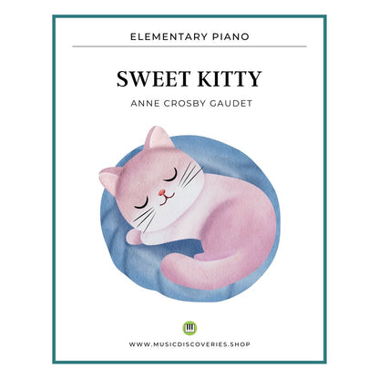 Sweet Kitty, piano sheet music by Anne Crosby Gaudet