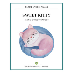 Sweet Kitty, piano sheet music by Anne Crosby Gaudet