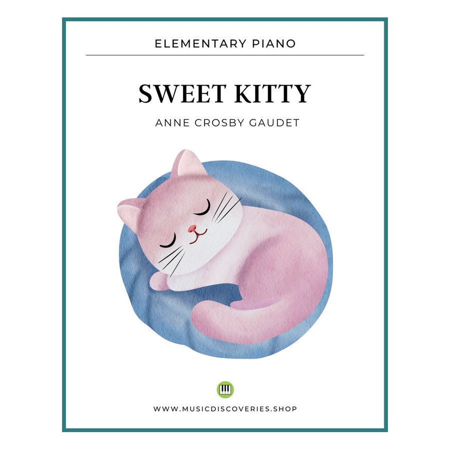 Sweet Kitty, piano sheet music by Anne Crosby Gaudet