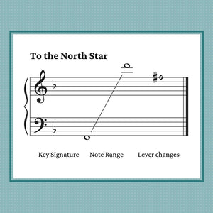 To the North Star, harp sheet music by Anne Crosby Gaudet