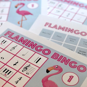 Flamingo Bingo is a fun printable game for piano lessons.