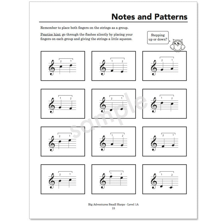 Big Adventures Small Harps, Level 1A by Anne Crosby Gaudet (sample pages)