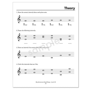 Big Adventures Small Harps, Level 1B by Anne Crosby Gaudet (sample page)