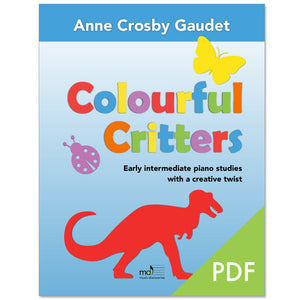 Colourful Critters by Anne Crosby Gaudet (PDF download)