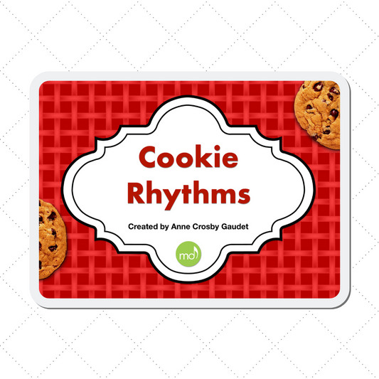 Cookie Rhythms - a digital teaching aid for learning quarter, eighth and sixteenth notes with full measure counting