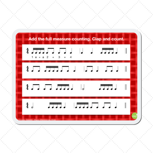 Cookie Rhythms - a digital teaching aid for learning quarter, eighth and sixteenth notes with full measure counting