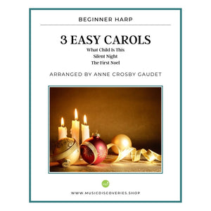 Beginners' Harp & Lyre Christmas Collection: Simple and Beautiful Harmonies  for 15 strings tuned to the key of C (Good Old Tunes Harp Music)