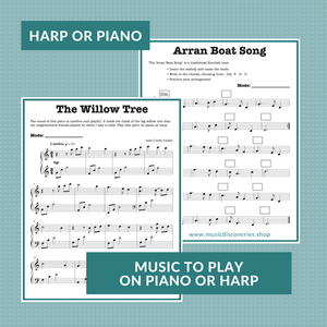 Emoji Modes, the seriously fun way to play with modes at the harp or piano by Anne Crosby Gaudet