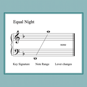 Equal Night, harp sheet music by Anne Crosby Gaudet