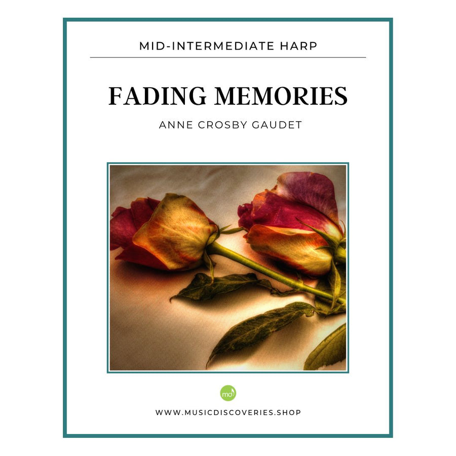 Fading Memories, harp sheet music by Anne Crosby Gaudet