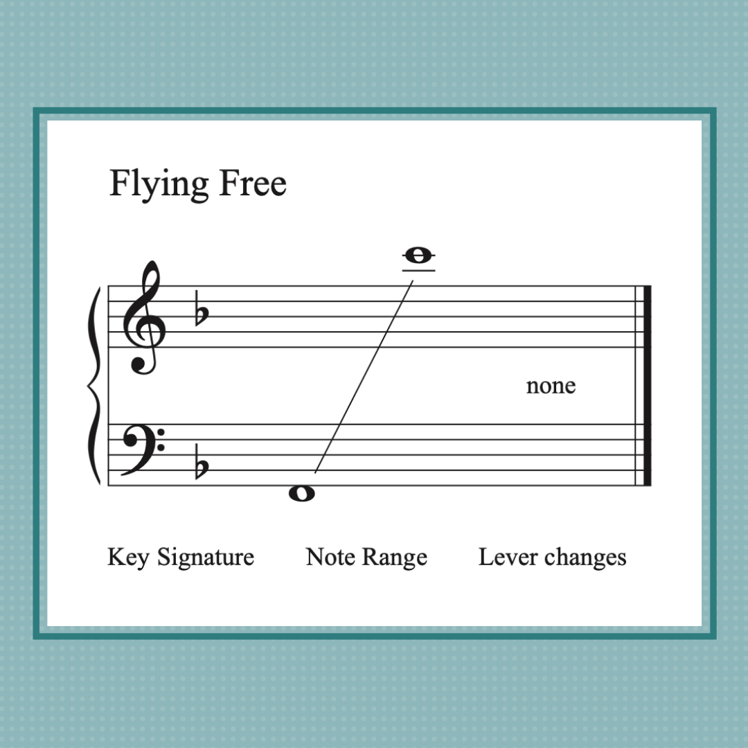 Flying Free, harp sheet music by Anne Crosby Gaudet