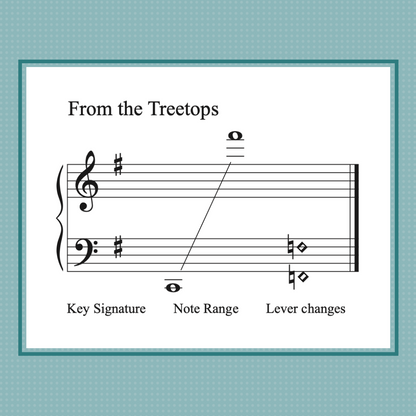 From the Treetops, harp sheet music by Anne Crosby Gaudet