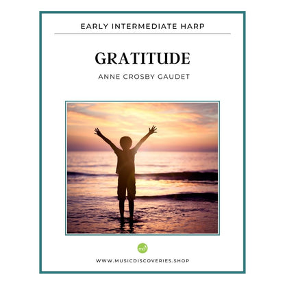 Gratitude, harp sheet music by Anne Crosby Gaudet