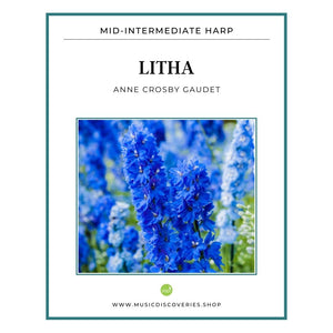Litha, harp sheet music by Anne Crosby Gaudet