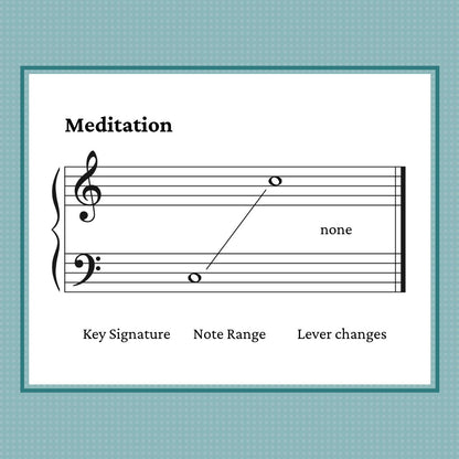 Meditation, a transcribed harp improvisation by Anne Crosby Gaudet