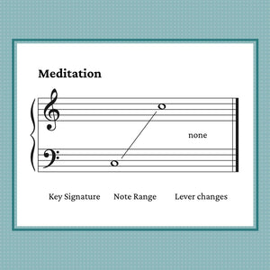 Meditation, a transcribed harp improvisation by Anne Crosby Gaudet