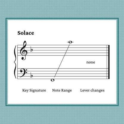 Solace, mid-intermediate harp solo by Anne Crosby Gaudet