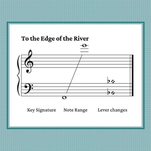 To the Edge of the River, harp sheet music by Anne Crosby Gaudet