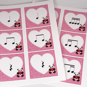 Valentine Heart Rhythms printable rhythm activity for the classroom or private lessons.