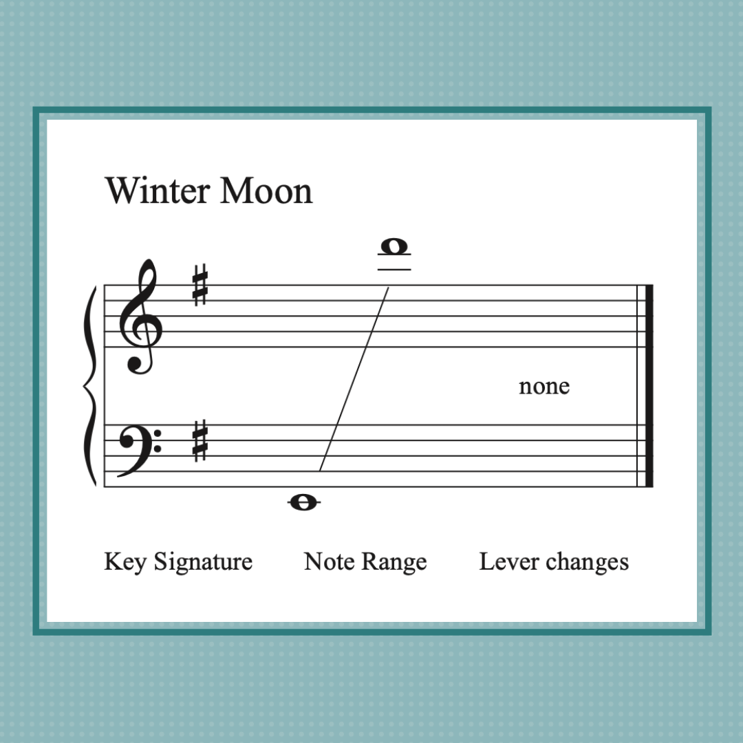 Winter Moon, harp music by Anne Crosby Gaudet