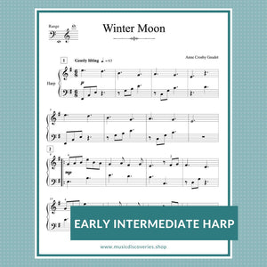 Winter Moon, harp music by Anne Crosby Gaudet